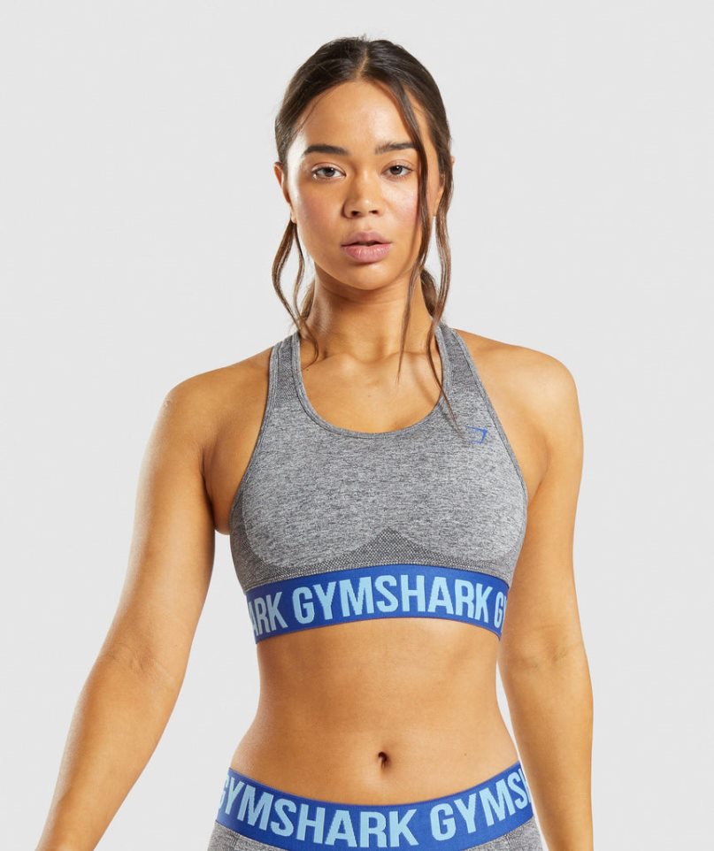 Staniki Sportowe Gymshark Flex Damskie Szare | PL 485KEP